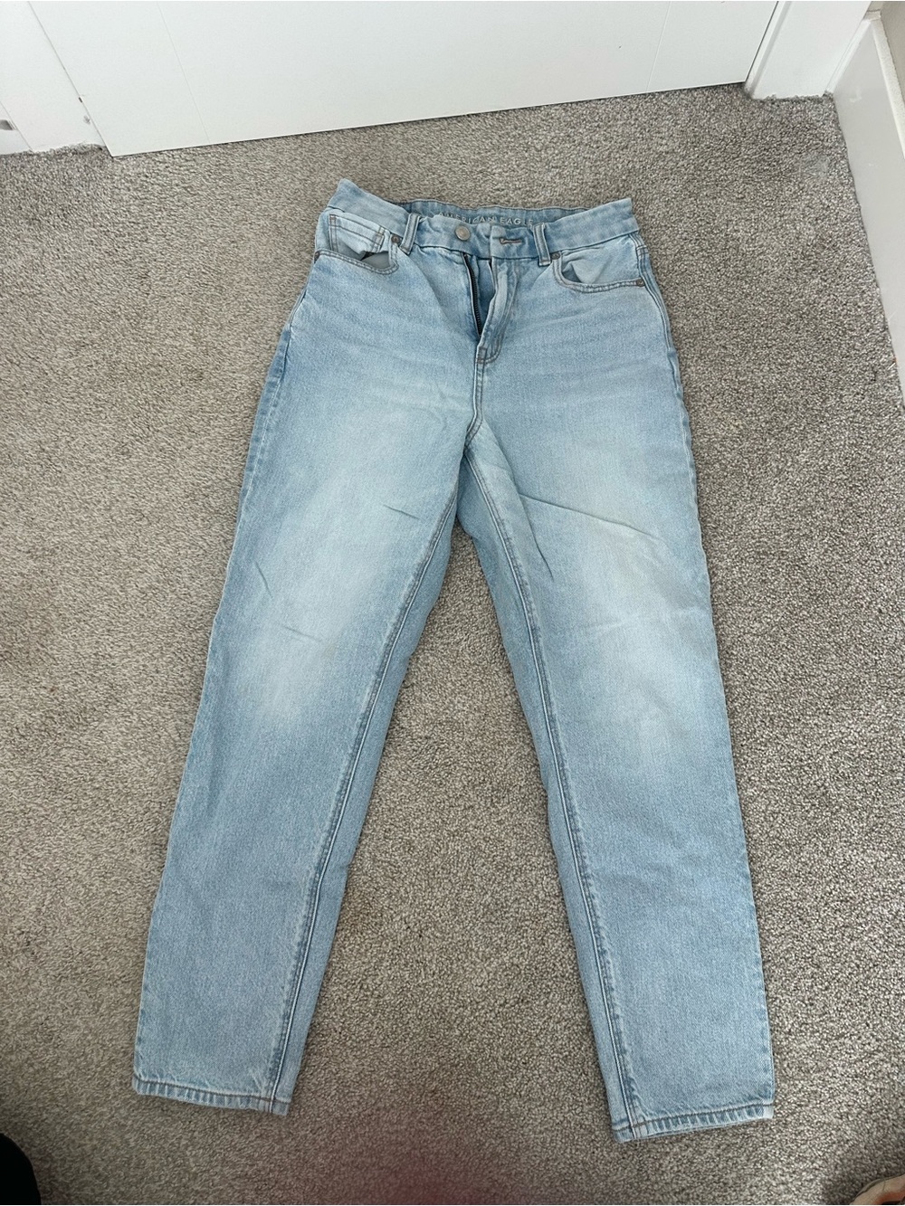 American Eagle Outfitters Light Blue Straight Leg Jeans